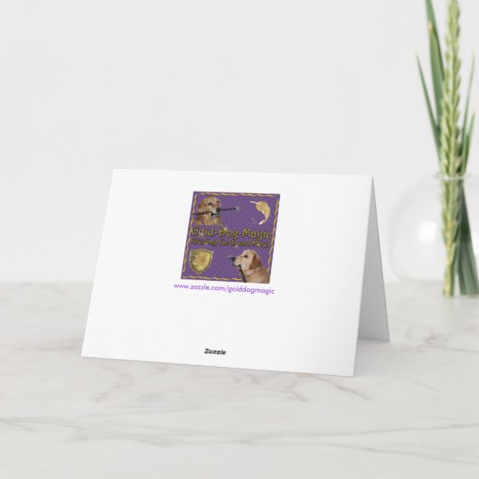 Golden Retriever Spring in Pasen Feestdagen Kaart (Achterkant)