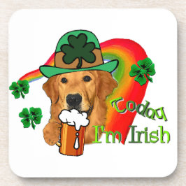 Golden Retriever St Patricks Day Drankjes Onderzetter