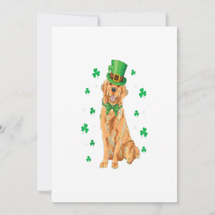 Golden Retriever St. Patricks Day Funny Dog Lover Aankondiging