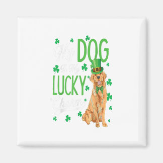 Golden Retriever St. Patricks Day Funny Dog Lover Magneet