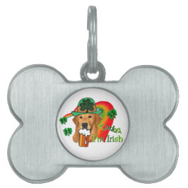 Golden Retriever St. Patrick's Day Huisdieren Naamplaatje
