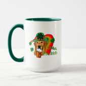 Golden Retriever St Patricks Day Mok (Links)