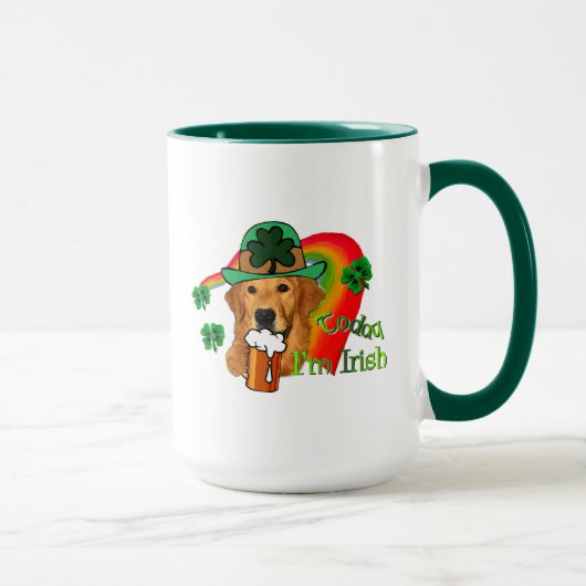 Golden Retriever St Patricks Day Mok (Rechts)