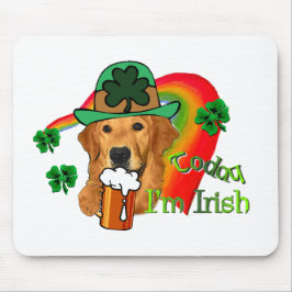 Golden Retriever St Patricks Day Muismat