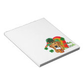 Golden Retriever St Patricks Day Notitieblok (Schuin)