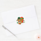Golden Retriever St Patricks Day Ronde Sticker (Envelop)