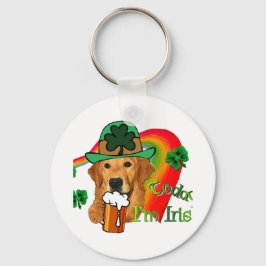 Golden Retriever St Patricks Day Sleutelhanger