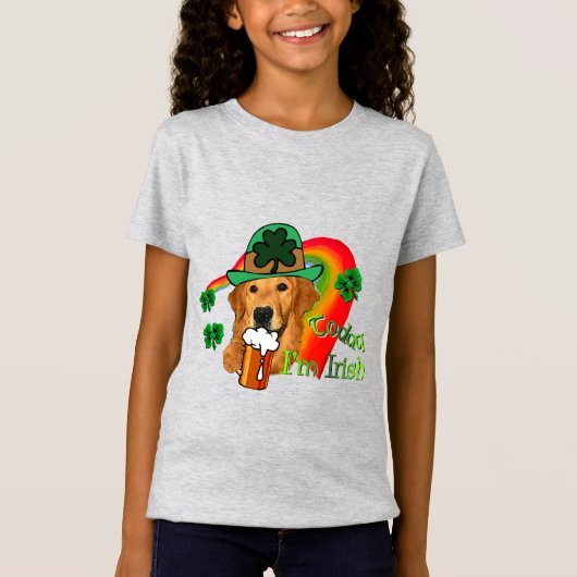 Golden Retriever St Patricks Day T-shirt (Voorkant)