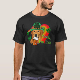Golden Retriever St. Patrick's Day T-shirt