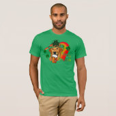 Golden Retriever St Patricks Day T-shirt (Voorkant volledig)