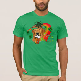 Golden Retriever St Patricks Day T-shirt
