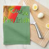 Golden Retriever St. Patrick's Day Theedoek (Quarter Fold)