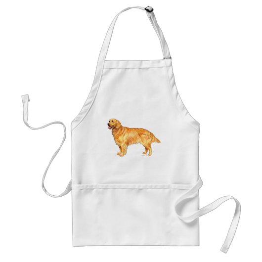 Golden Retriever Standaard Schort (Voorkant)