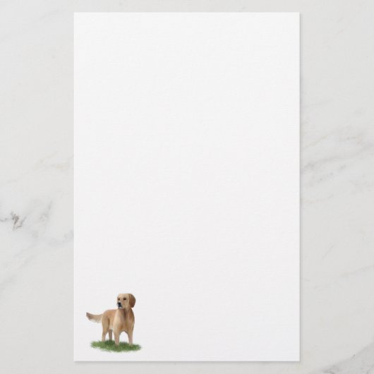 Golden Retriever Stationery Briefpapier (Voorkant)
