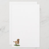 Golden Retriever Stationery Briefpapier (Voorkant / Achterkant)