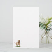Golden Retriever Stationery Briefpapier (Staand voorkant)