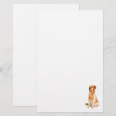 Golden Retriever Stationery Briefpapier (Voorkant / Achterkant)