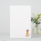 Golden Retriever Stationery Briefpapier (Staand voorkant)