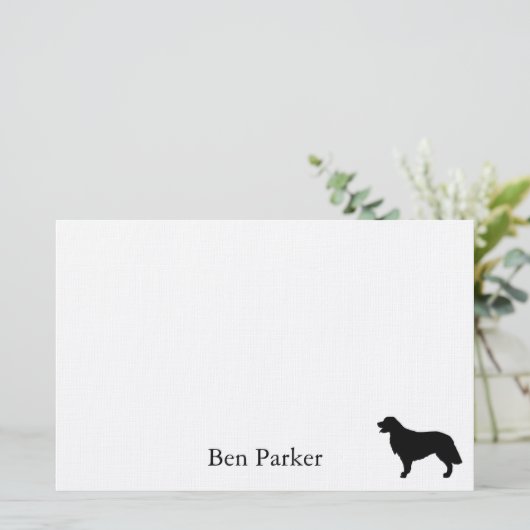 Golden Retriever Stationery Briefpapier (Staand voorkant)
