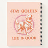 Golden Retriever Stay Golden Life is goed Notitieboek (Achterkant)