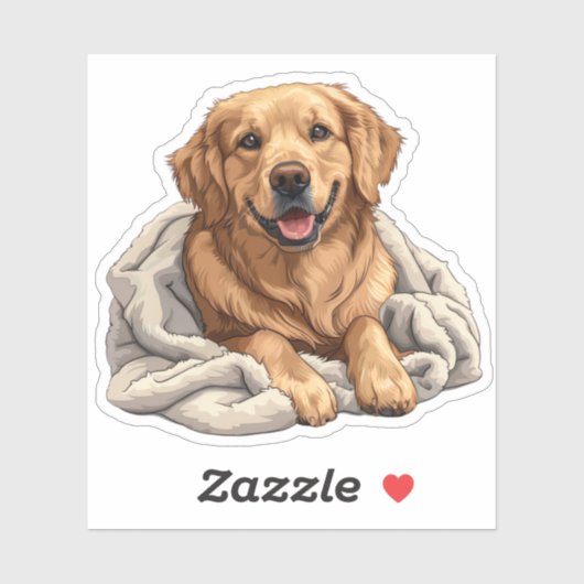 Golden Retriever Sticker (Vel)