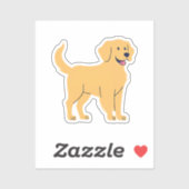 Golden Retriever Sticker (Vel)