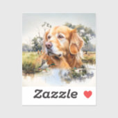 Golden Retriever Sticker (Vel)