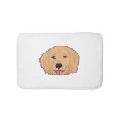Golden Retriever Sticker Badmat (Voorkant)