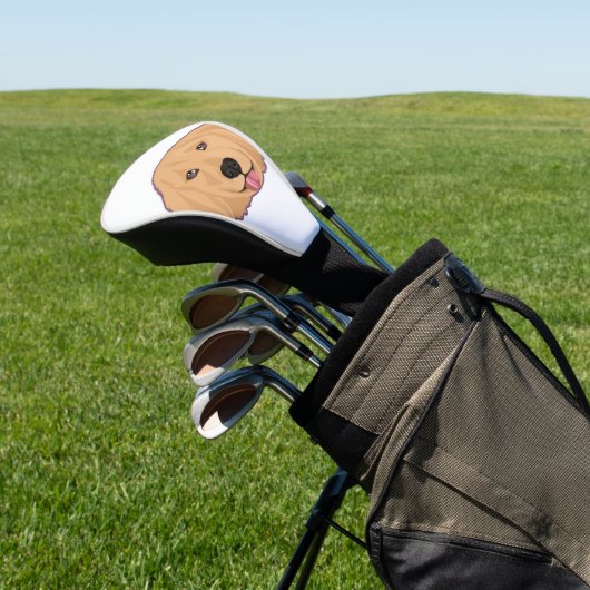 Golden Retriever Sticker Golfheadcover (Insitu)