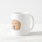 Golden Retriever Sticker Koffiemok (Voorkant rechts)