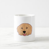 Golden Retriever Sticker Koffiemok (Center)