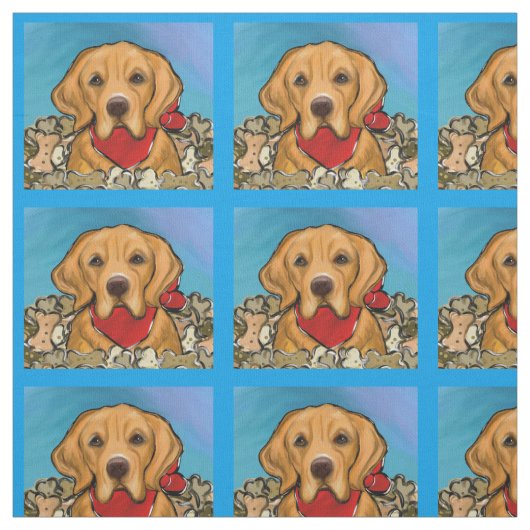 Golden Retriever Stof (Swatch)