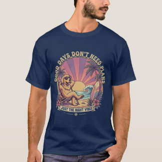Golden Retriever Strand Zomer Vibes T-shirt