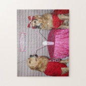 Golden Retriever Strawberry Milkshake Legpuzzel (Verticaal)