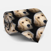 Golden Retriever Stropdas (Opgerold)