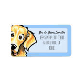 Golden Retriever Studio Sky Etiket (Voorkant)