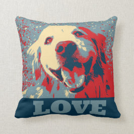 Golden Retriever Stylized Love Kussen