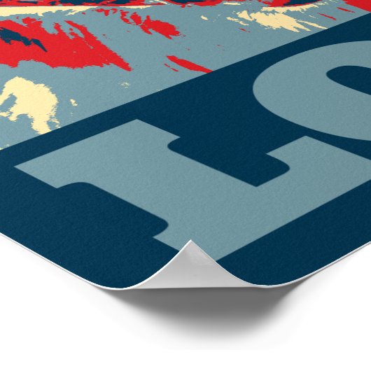 Golden Retriever Stylized Love Poster (Hoek)