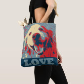 Golden Retriever Stylized Love Tote Bag (Dichtbij)