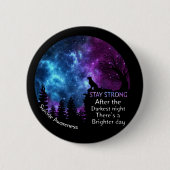 Golden Retriever Suicide Awareness Blijf Pet Lover Ronde Button 5,7 Cm (Voorkant)