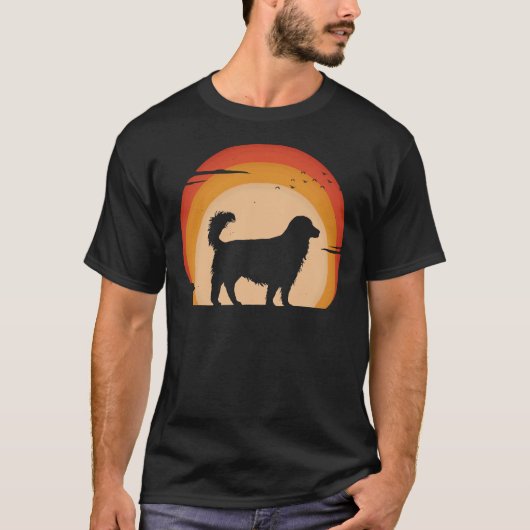  Golden Retriever Sunset T-shirt (Voorkant)