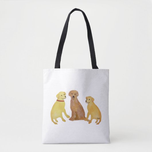 Golden Retriever Sunshine Tote Bag (Voorkant)
