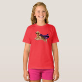 Golden Retriever Superhero Kind T-shirt (Voorkant volledig)