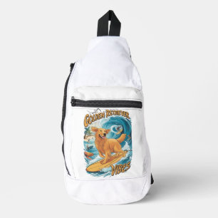 Golden Retriever Surfparadijs Sling Bag