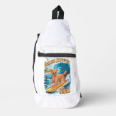 Golden Retriever Surfparadijs Sling Bag (Voorkant)