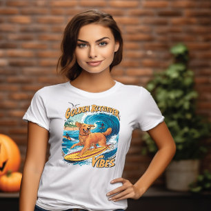 Golden Retriever Surfparadijs T-shirt