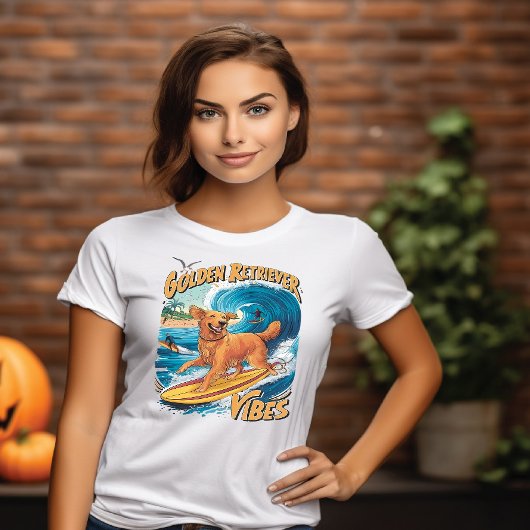 Golden Retriever Surfparadijs T-shirt