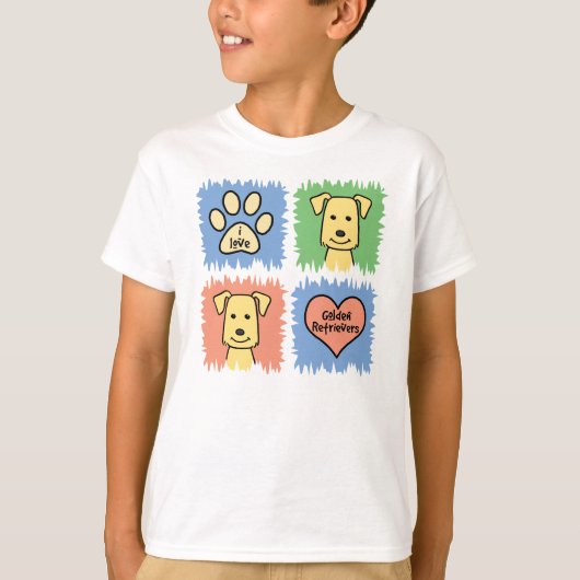 Golden Retriever T-shirt (Voorkant)