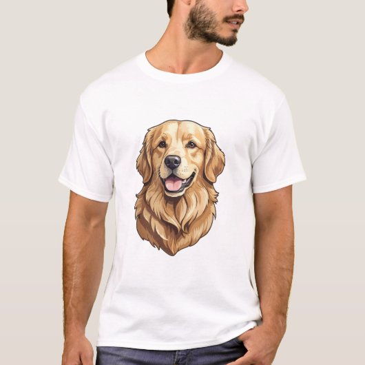Golden Retriever T-shirt (Voorkant)