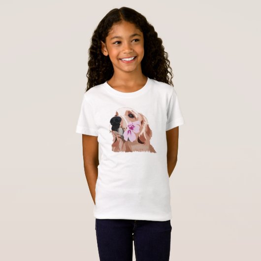 Golden Retriever T-shirt (Voorkant volledig)